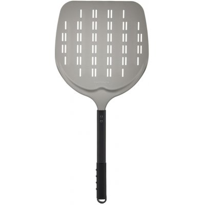TECHNICA Černá, perforovaná lopata na pizzu z anodového hliníku s hliníkovým úchytem, čtvercová, 310x355x660 mm | TECHNICA, Pizza Line – Zboží Dáma