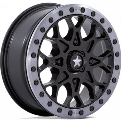MSA Offroad Wheels M48 PORTAL BEADLOCK 6x15 4x110 ET38 satin black with Gray Tint ring | Zboží Auto
