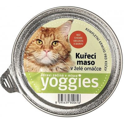 Yoggies Cat s kuřecím masem a želé omáčkou 85 g – Zboží Mobilmania