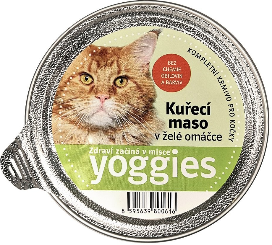 Yoggies Cat s kuřecím masem a želé omáčkou 85 g