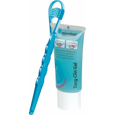 Miradent Tong Clin gel Set škrabka+gel 50 ml – Hledejceny.cz