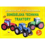 zemědělská technika traktory jednoduchá vystřihovánka – Zboží Dáma