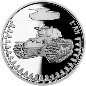 Česká mincovna Stříbrná mince Obrněná technika KV-1 proof1 oz