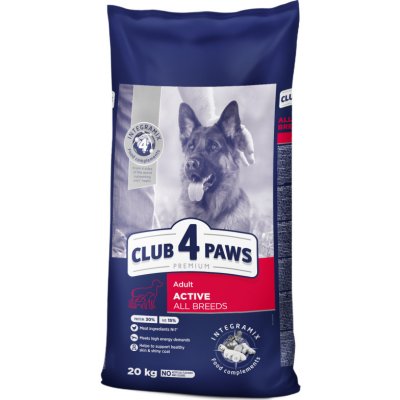 Club4Paws Premium pro dospělé psy s vysokou aktivitou 100 g
