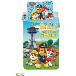 Jerry Fabrics povlečení Tlapková Patrola 137 PAW PATROL zelenomodré bavlna hladká 140x200 70x90 – Sleviste.cz