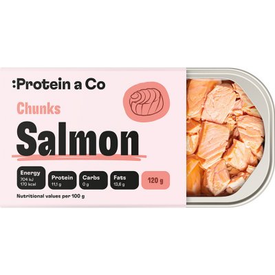 ProteinaCo Losos ve vlastní šťávě 120 g – Zboží Dáma