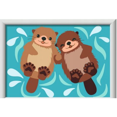 RAVENSBURGER Malování podle čísel Vydří souznění 13 x 18 cm – Zboží Dáma