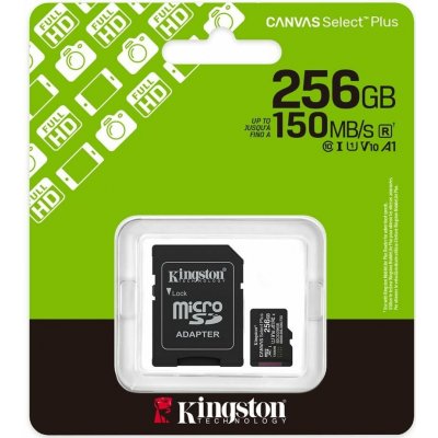 Kingston 256GB microSDXC Canvas Plus SDCS3/256GB – Zboží Živě