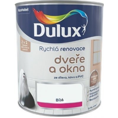 Dulux Rychlá Renovace Okna a Dveře 0,7 l Bílá – Sleviste.cz