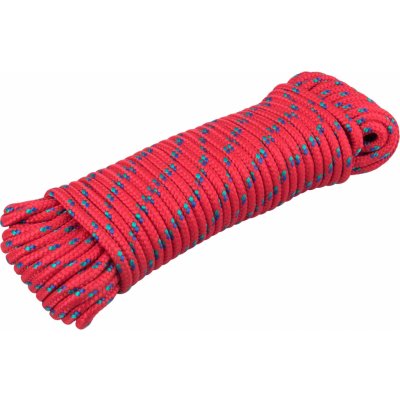 EXTOL PREMIUM Šňůra pletená polypropylenová, ⌀6mm x 20m - červená