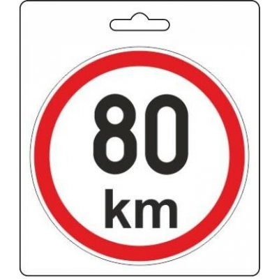 Samolepka omezená rychlost 80km/h (110 mm) – Hledejceny.cz