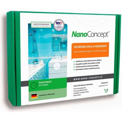 NanoConcept Set nano ochrana skla a keramiky proti usazování špíny a vodního kamene 30 ml – Zboží Mobilmania