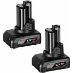 Bosch 2x GBA 12V 6.0 Ah 1.600.A00.X7M – Zboží Mobilmania