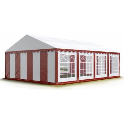 Pártystany Jičín Párty stan 5x8m PVC Standard Červeno-bílá – Sleviste.cz