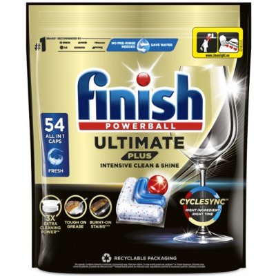 Finish Powerball Ultimate Plus All in 1 kapsle do myčky nádobí 54 ks – Zboží Dáma