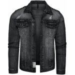 Recea pánská džínová bunda Kahorere černá – Sleviste.cz