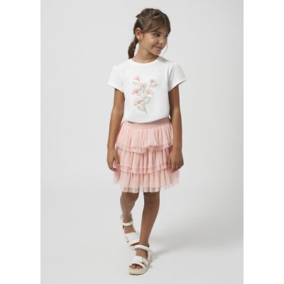 Mayoral sukně plisovaná tylová meruňková – Zboží Dáma