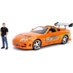 Jada Toys Rychle a zběsile – kovové auto 1995 Toyota Supra s figurkou 1:24 – Hledejceny.cz