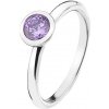 Prsteny Hot Diamonds Stříbrný prsten Emozioni Scintilla Lavender Calmness ER020