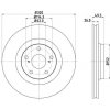 Brzdový kotouč HELLA PAGID Brzdový kotouč - 320 mm HPG 8DD 355 116-131