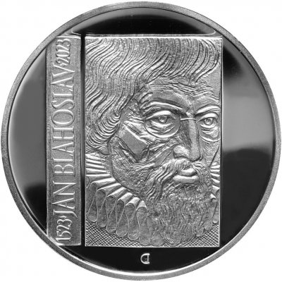 Česká mincovna Stříbrná mince 200 Kč 2023 Jan Blahoslav proof 13 g