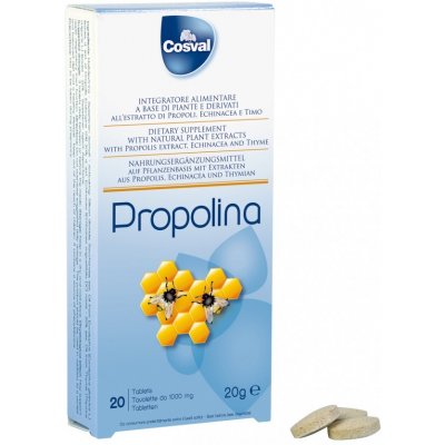 COSVAL PROPOLINA žvýkací tablety, 20 tablet * 1000 mg