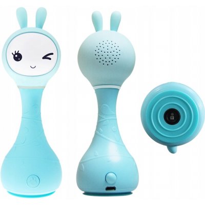 Alilo Chrastítko Smart Bunny Baby s mnoha funkcemi modré – Zboží Mobilmania