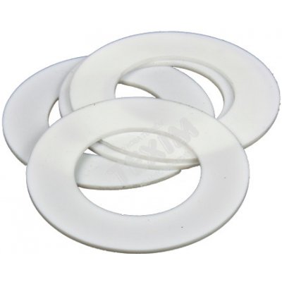 TEXIM Těsnící kroužek PTFE teflon Rozměry: DN15/6 (pr.44x22mm), Tloušťka materiálu: 2mm – Zboží Mobilmania