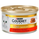 Gourmet Gold savoury cake pro kočky s hovězím a rajčaty 85 g – Zboží Mobilmania