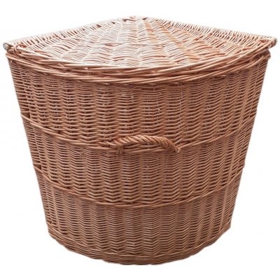 HRADIL proutěny koš na prádlo rohový přírodní 70 x 42 x 42 cm – Zboží Dáma
