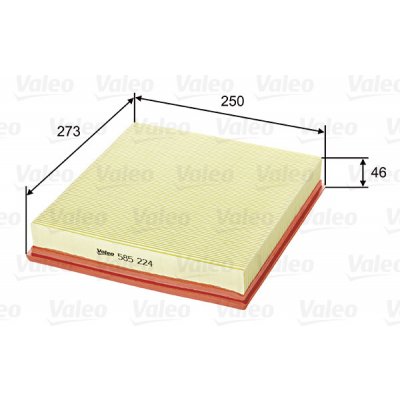 Vzduchový filtr VALEO 585224 – Hledejceny.cz