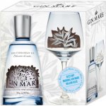 Gin Mare 42,7% 0,7 l (dárkové balení 1 sklenice) – Zboží Dáma