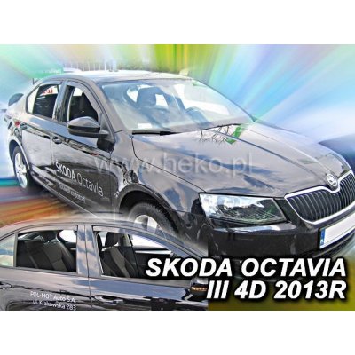 ŠKODA OCTAVIA III SEDAN-PLEXI OFUKY OKEN HEKO - PŘEDNÍ a ZADNÍ (4 ks) 28339