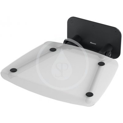 Ravak sedátko Ovo B II čirá černá B8F0000059 – Zboží Mobilmania