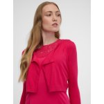 Orsay Tmavě růžový dámský cropped kardigan Dámské červená – Zboží Dáma