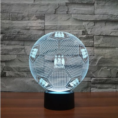 Beling Dětská lampa Manchester city lopta s logom 7 barevná S236 – Hledejceny.cz