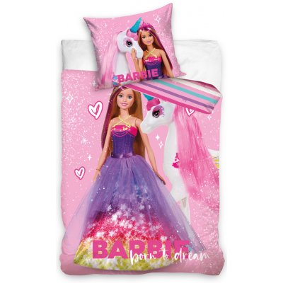 Tip Trade povlečení Barbie Princezna a jednorožec 140x200 70x90