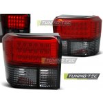 Zadní světla LED VW T4 červená/chrom krystal tmavé | Zboží Auto