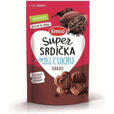 Emco Super srdíčka kakao 140 g – Zboží Dáma