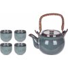Čajník Excellent Houseware Čajová konvice keramika sada 4 hrnků 1000 ml