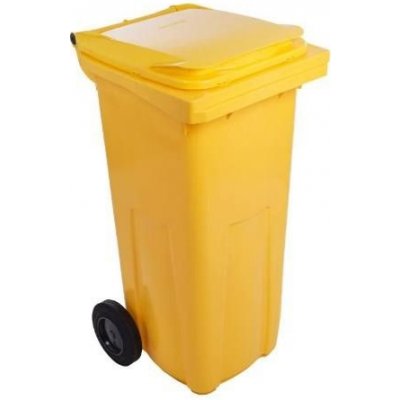 Euronářadí popelnice plastová, 240 l, žlutá – Zboží Mobilmania