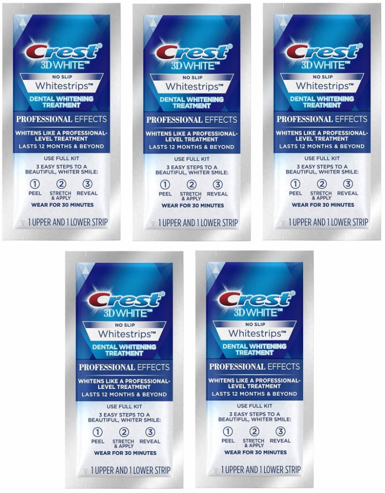 Procter & Gamble Crest 3D White Professional Effects bělící pásky 10 ks |  Srovnanicen.cz
