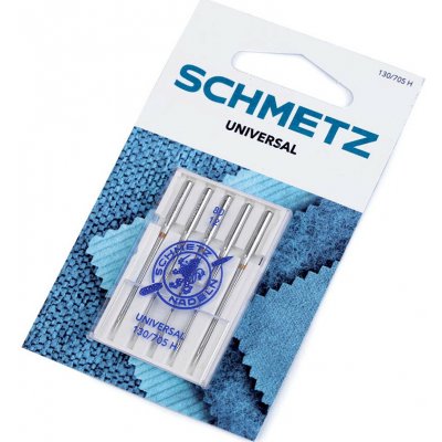 Strojové jehly Universal 60;70;80;90;100 Schmetz na kartě Varianta: 3 (80/12) nikl, Balení: 1 karta – Zboží Dáma