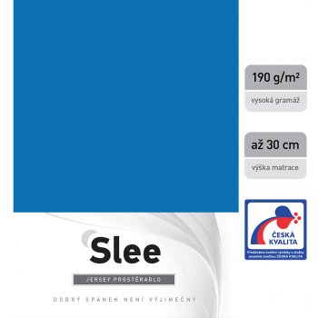 Slee Jersey prostěradlo královské modř 90x200 od 599 Kč - Heureka.cz