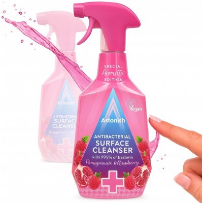 Astonish Antibakteriální sprej s vůní granátového jablka a malin 750 ml – Zboží Dáma Astonish Antibakteriální sprej s vůní granátového jablka a malin 750 ml – Zboží Dáma