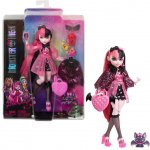 Mattel Monster High Draculaura Doll With Pink And Black Hair And Pet Bat – Zboží Mobilmania