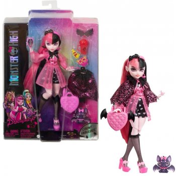 Mattel Monster High Draculaura Doll With Pink And Black Hair And Pet Bat