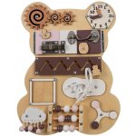 Activity Board Medvídek Montessori béžový – Sleviste.cz