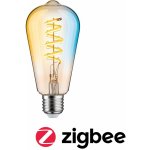 Paulmann P 29157 Filament 230V Smart Home Zigbee 3.0 LED žárovka ST64 E27 7,5W měnitelná bílá stmívatelné zlatá – Hledejceny.cz