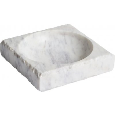 Kave Home Bílý mramorový dekorativní tácek Vemi 20 x 20 cm – Hledejceny.cz